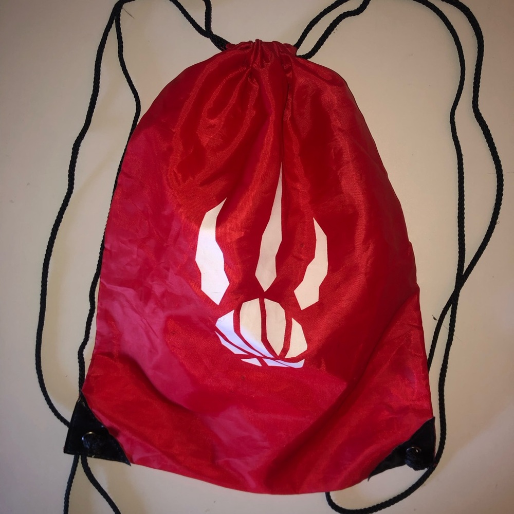 Draw String Bag Toronto Raptors Red and Black